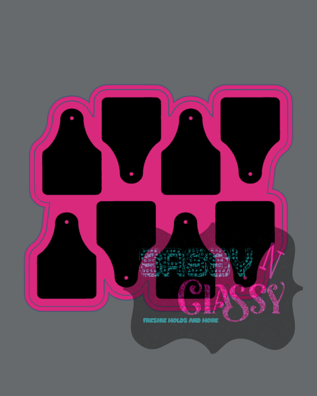 Ear Tag Wax Melt Mold