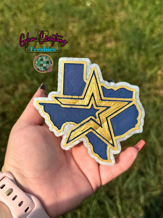 Texas with Astros Logo Freshie Mold