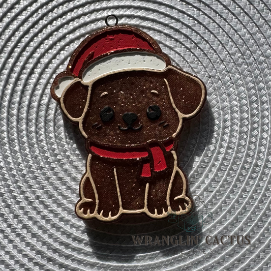 Santa Puppy Freshie Mold