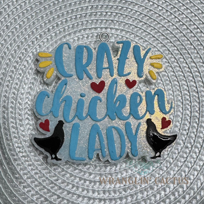Crazy Chicken Lady Freshie Mold