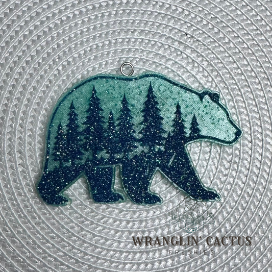 Bear with Pine Trees Freshie Mold