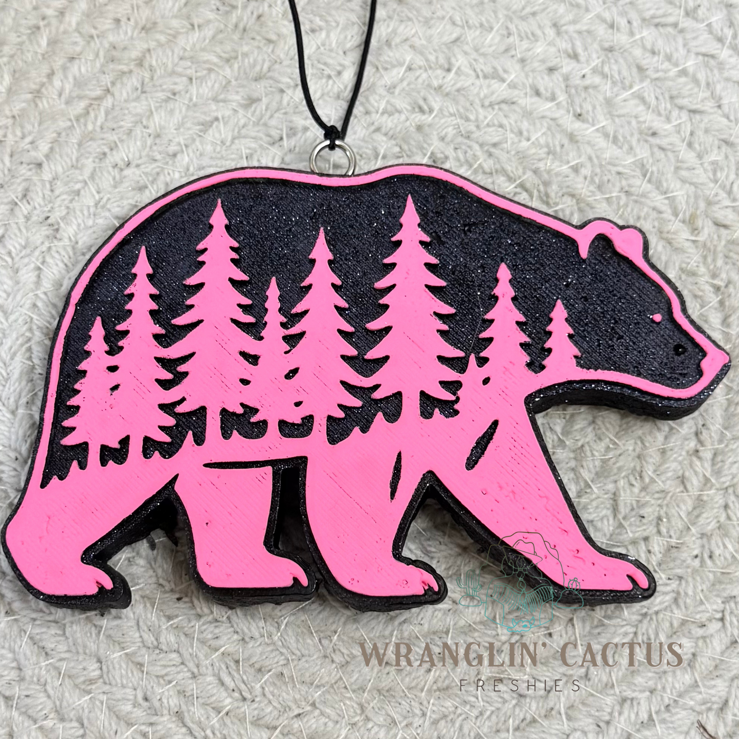 Bear with Pine Trees Freshie Mold