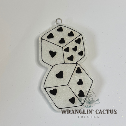 Heart Dice Freshie Mold