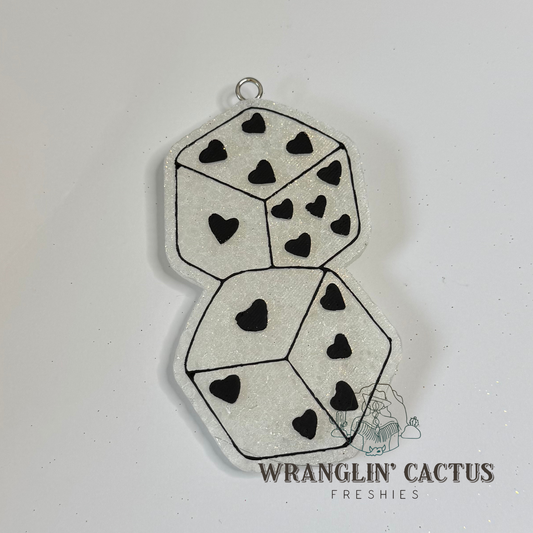 Heart Dice Freshie Mold
