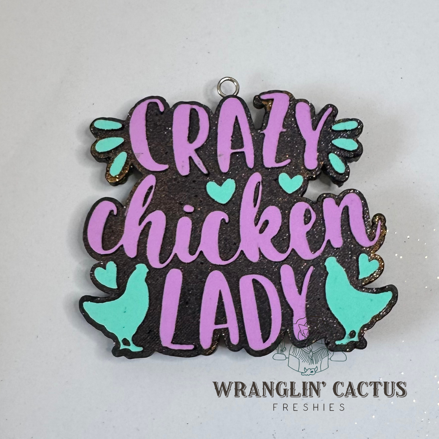 Crazy Chicken Lady Freshie Mold