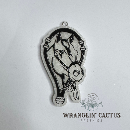 Horse in Bosal Freshie Mold