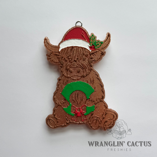 Christmas Highland Freshie Mold