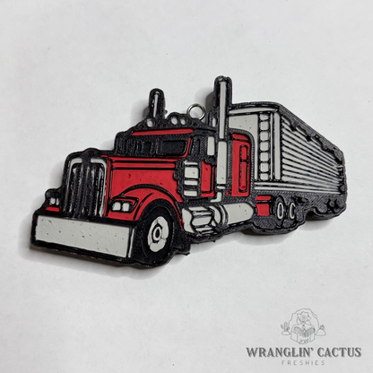 Semi with Grain Trailer Freshie Mold