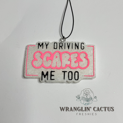 My Driving Scares Me Too Freshie Mold