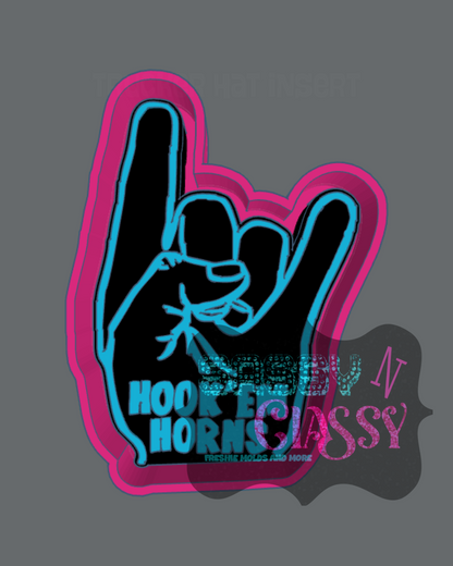 Hook Em Horns Freshie Mold