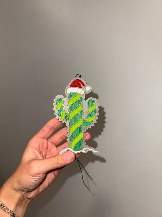 Candy Cane Cactus Freshie Mold