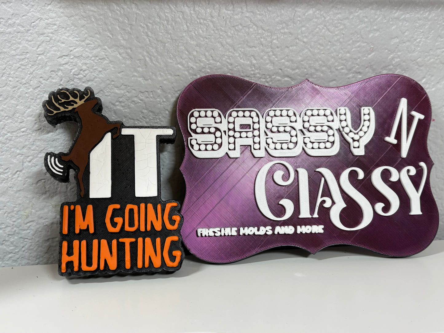 Buck It I'm Going Hunting Freshie Mold