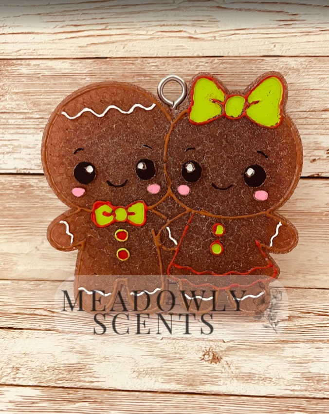 Gingerbread Couple Freshie Mold