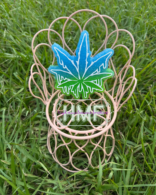 Drip Marijuana Leaf Freshie Mold
