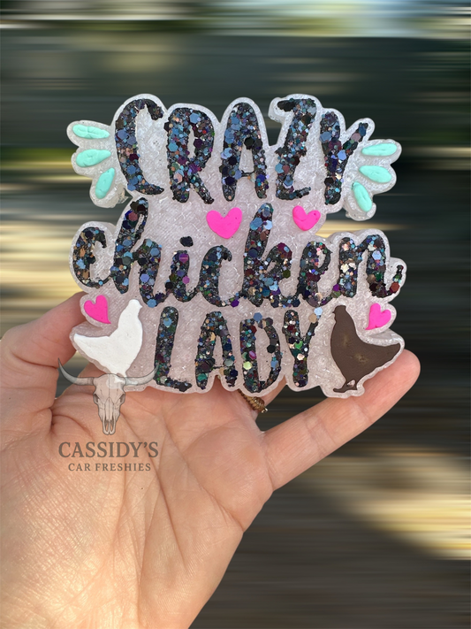 Crazy Chicken Lady Freshie Mold
