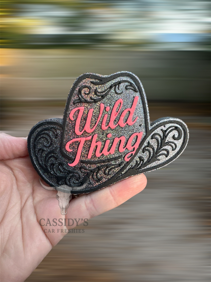 Wild Thing Tooled Cowboy Hat Freshie Mold