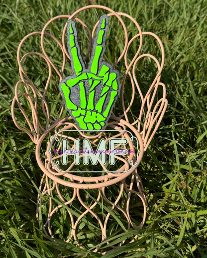 Peace Skeleton Freshie Mold