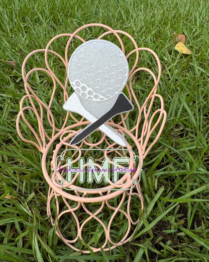 Golf Ball with Tees Freshie Mold