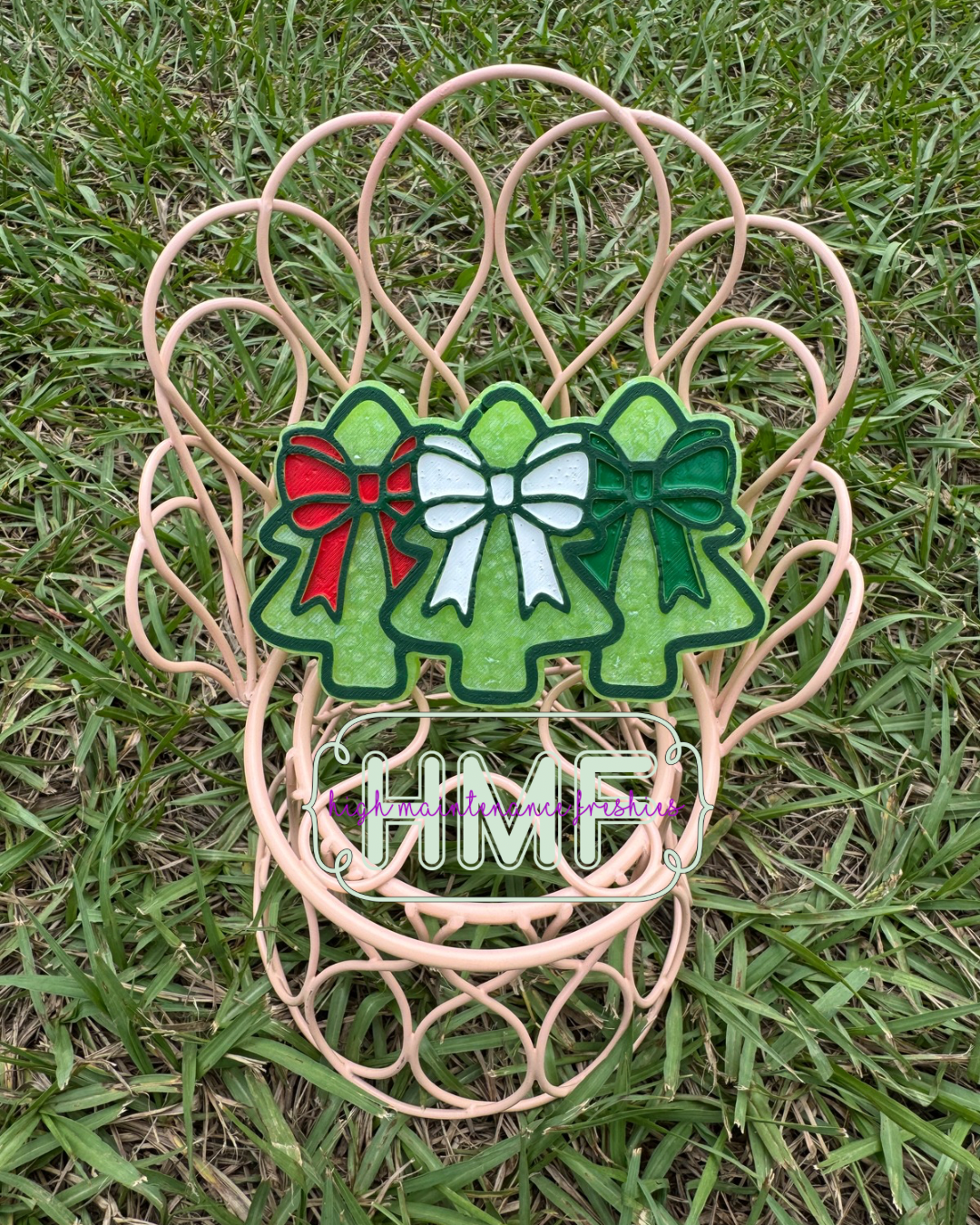 Tree Trio with Bows Freshie Mold