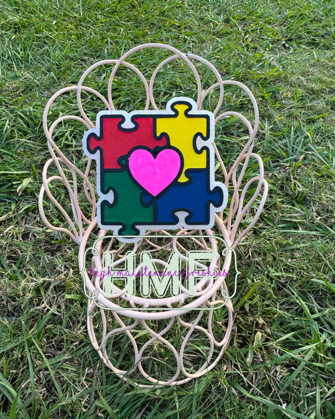 Heart Puzzle Freshie Mold