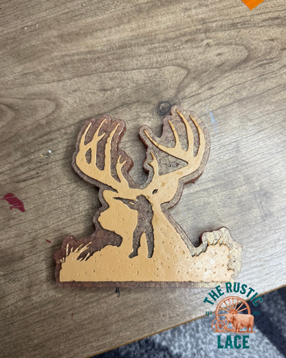 Deer Hunting Freshie Mold