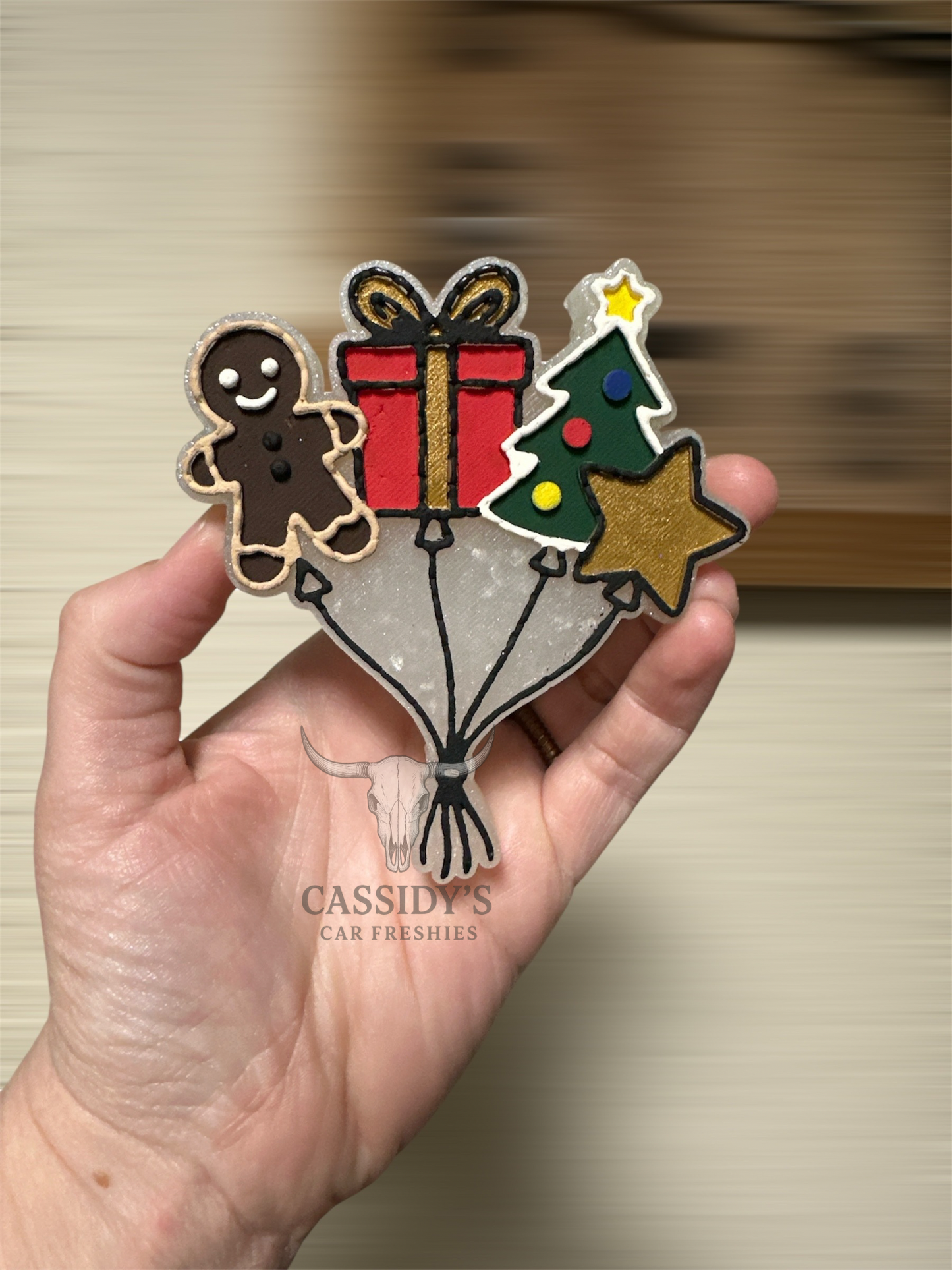 Christmas Balloons Freshie Mold