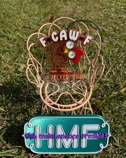 F Caw F Peckerhead Freshie Mold