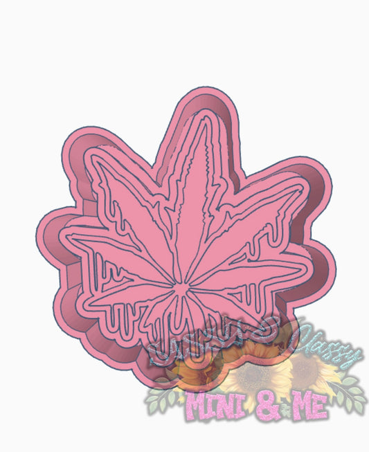 Drip Marijuana Leaf Freshie Mold