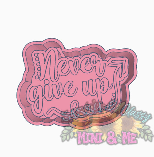 Never Give Up Freshie Mold