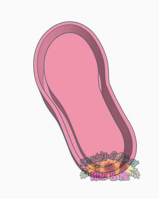 Flip Flop Shape Freshie Mold