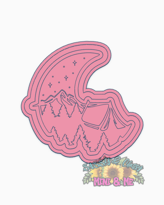 Camping Moon Freshie Mold