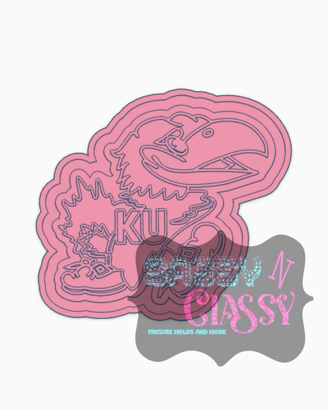 KU Logo Freshie Mold