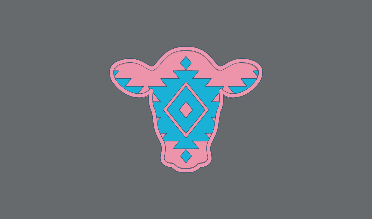 Cow Head Insert STL ***digital file, not a mold***