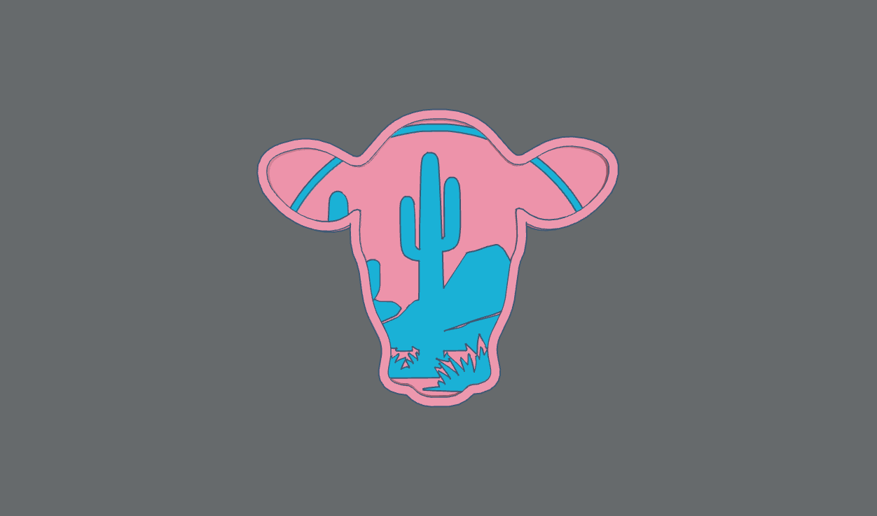 Cow Head Insert STL ***digital file, not a mold***