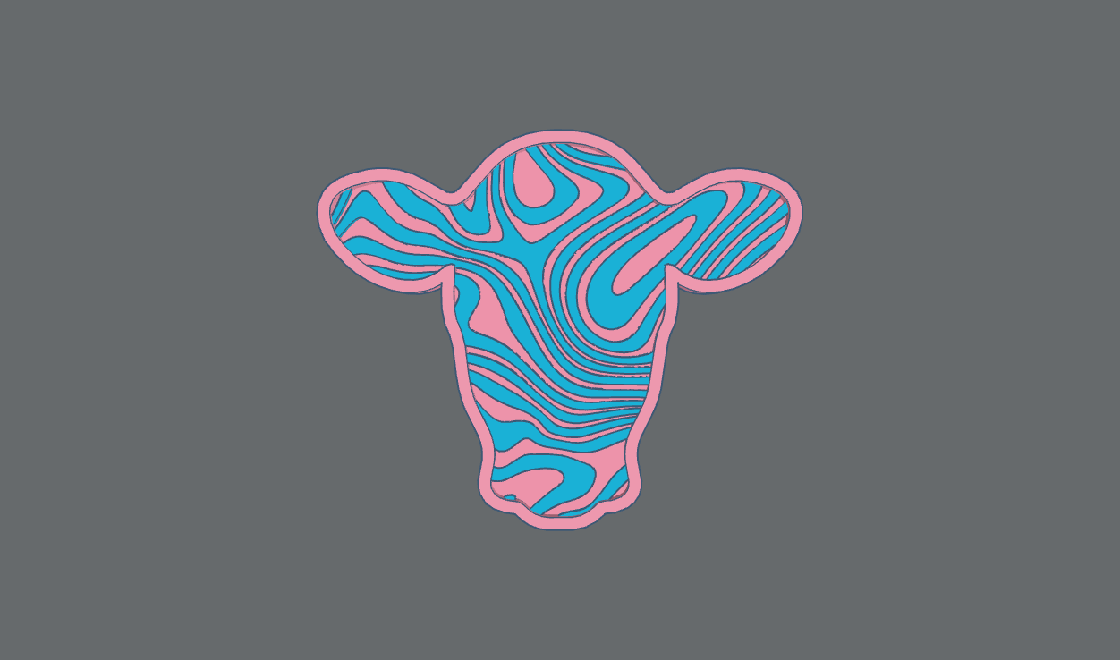 Cow Head Insert STL ***digital file, not a mold***