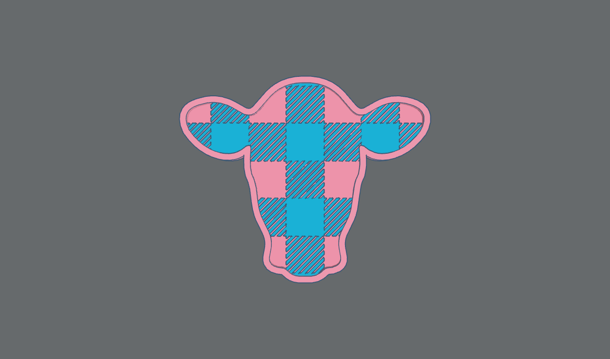 Cow Head Insert STL ***digital file, not a mold***