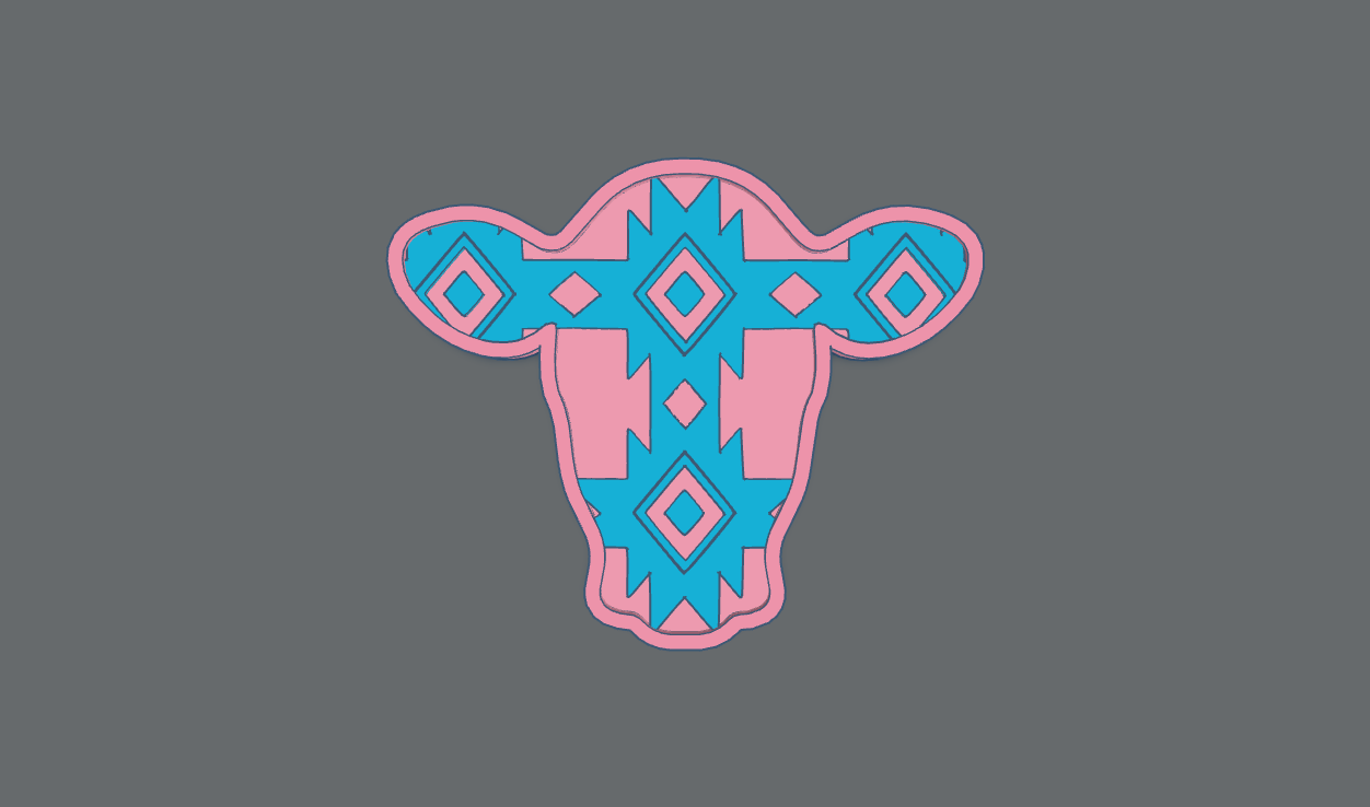 Cow Head Insert STL ***digital file, not a mold***