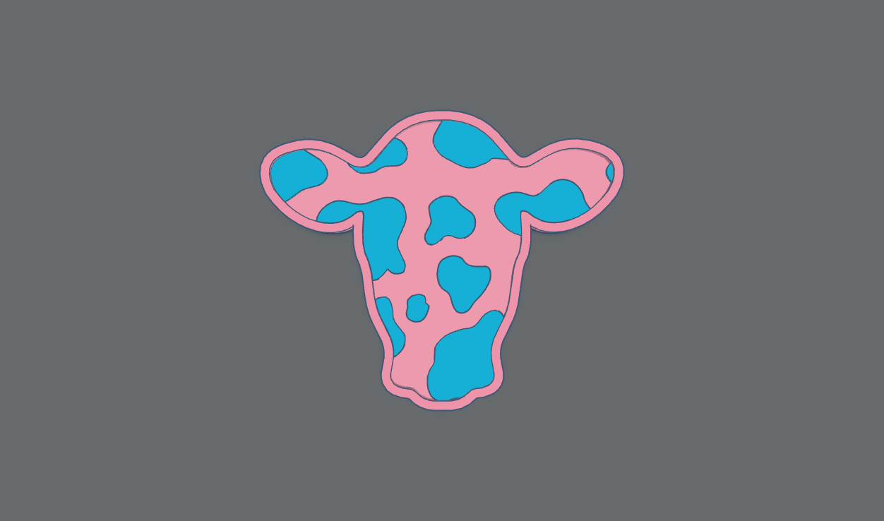 Cow Head Insert STL ***digital file, not a mold***