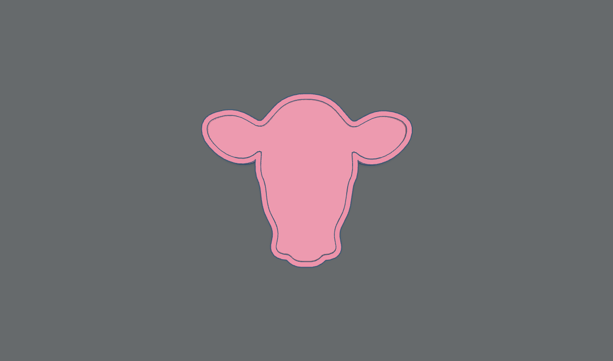 Cow Head Insert STL ***digital file, not a mold***